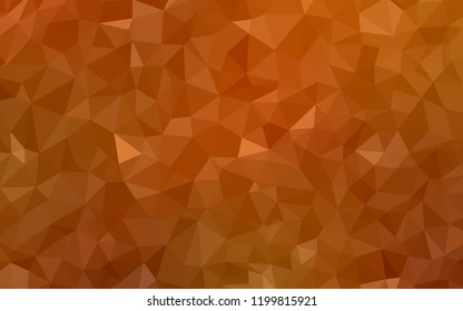 Light Orange vector abstract mosaic backdrop. A completely new color illustration in a polygonal style. Textured pattern for your backgrounds.