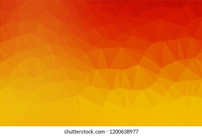 Light Orange vector abstract mosaic backdrop. A completely new color illustration in a vague style. The textured pattern can be used for background.