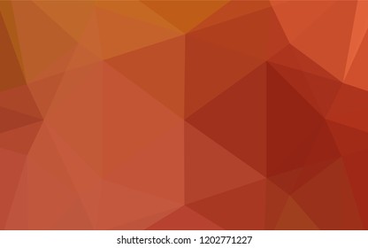 Light Orange vector abstract mosaic backdrop. Glitter abstract illustration with an elegant design. A new texture for your design.