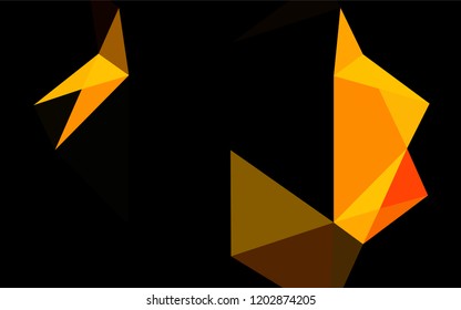 Light Orange vector abstract mosaic background. An elegant bright illustration with gradient. The polygonal design can be used for your web site.