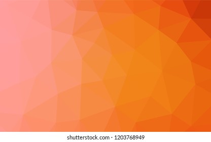 Light Orange vector abstract mosaic backdrop. Brand new colored illustration in blurry style with gradient. The template can be used as a background for cell phones.