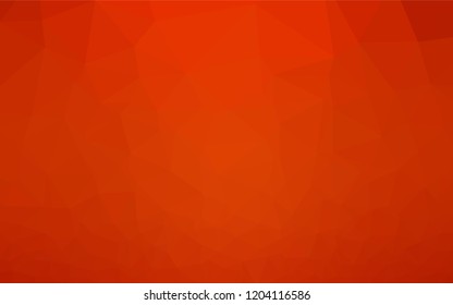 Light Orange vector abstract mosaic pattern. A sample with polygonal shapes. A new texture for your design.