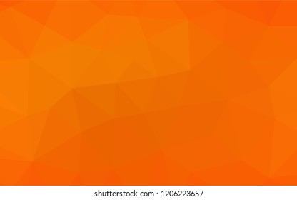 Light Orange vector abstract mosaic pattern. Modern geometrical abstract illustration with gradient. The elegant pattern can be used as part of a brand book.