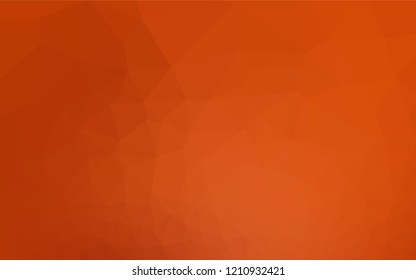 Light Orange vector abstract mosaic backdrop. Shining illustration, which consist of triangles. The elegant pattern can be used as part of a brand book.
