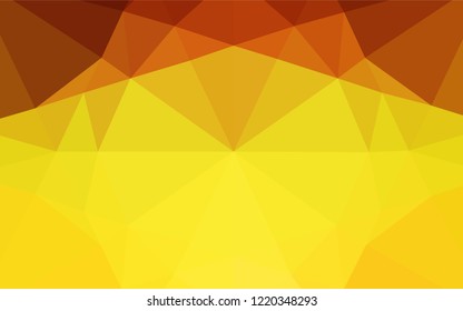 Light Orange vector abstract mosaic background. Modern geometrical abstract illustration with gradient. A completely new template for your business design.