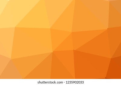 Light Orange vector abstract mosaic pattern. Shining colored illustration in a brand-new style. A new texture for your design.