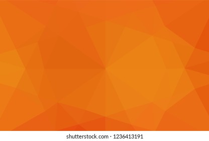 Light Orange vector abstract mosaic background. An elegant bright illustration with gradient. Brand new design for your business.