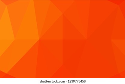 Light Orange vector abstract mosaic background. A completely new color illustration in a vague style. A new texture for your design.