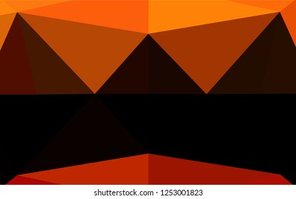 Light Orange vector abstract mosaic background. Creative geometric illustration in Origami style with gradient. Brand new style for your business design.