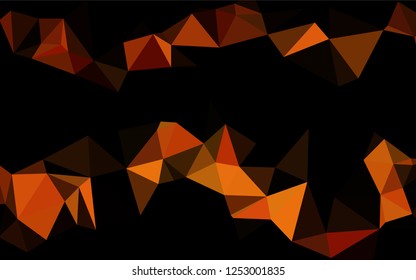 Light Orange vector abstract mosaic background. An elegant bright illustration with gradient. The textured pattern can be used for background.