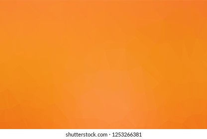 Light Orange vector abstract mosaic background. Modern geometrical abstract illustration with gradient. Triangular pattern for your business design.