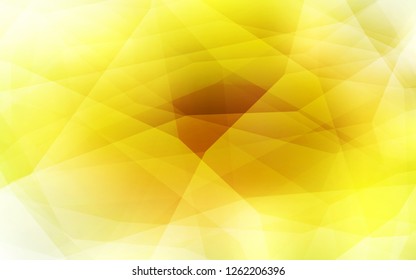 Light Orange vector abstract mosaic backdrop. Colorful illustration in polygonal style with gradient. Template for cell phone's backgrounds.