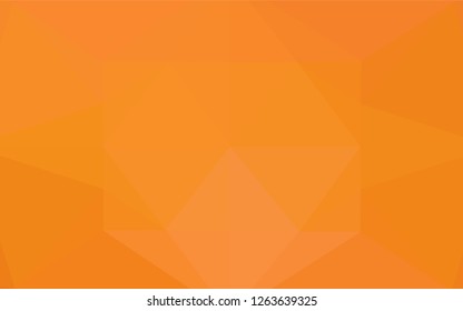 Light Orange vector abstract mosaic backdrop. Colorful illustration in abstract style with gradient. The completely new template can be used for your brand book.