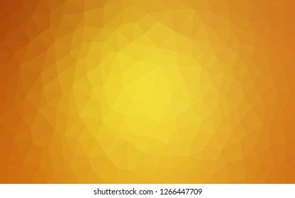 Light Orange vector abstract mosaic backdrop. Polygonal abstract illustration with gradient. A new texture for your web site.