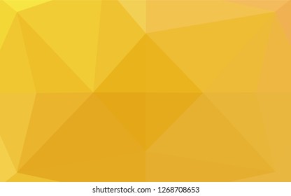Light Orange vector abstract mosaic background. Creative geometric illustration in Origami style with gradient. Brand new design for your business.