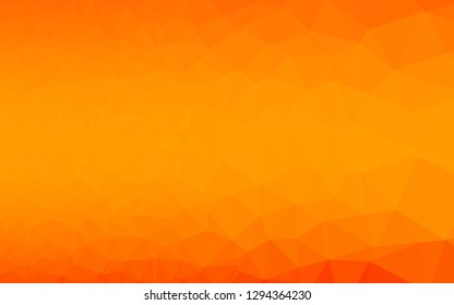 Light Orange vector abstract mosaic backdrop. Modern geometrical abstract illustration with gradient. Completely new design for your business.