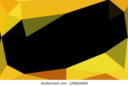 Light Orange vector abstract mosaic pattern. Modern geometrical abstract illustration with gradient. Polygonal design for your web site.