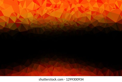 Light Orange vector abstract mosaic background. Modern geometrical abstract illustration with gradient. New texture for your design.