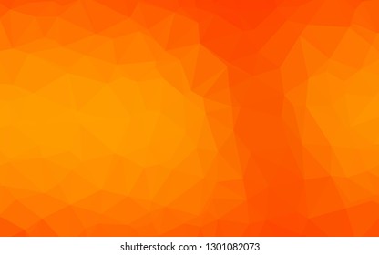 Light Orange vector abstract mosaic background. Colorful illustration in abstract style with gradient. Brand new design for your business.