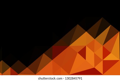 Light Orange vector abstract mosaic backdrop. An elegant bright illustration with gradient. Brand new design for your business.