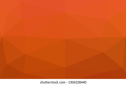 Light Orange vector abstract mosaic background. Brand new colorful illustration in with gradient. Completely new design for your business.