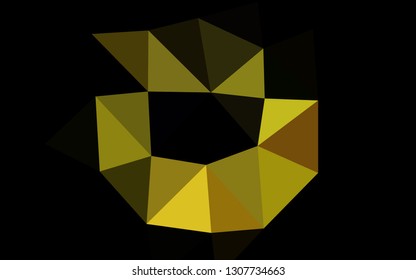 Light Orange vector abstract mosaic backdrop. Creative illustration in halftone style with gradient. Polygonal design for your web site.