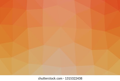 Light Orange vector abstract mosaic background. Shining colored illustration in a Brand new style. New texture for your design.