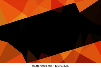 Light Orange vector abstract mosaic background. A completely new color illustration in a vague style. A completely new template for your business design.