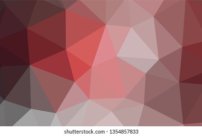 Light Orange vector abstract mosaic backdrop. A sample with polygonal shapes. Template for cell phone's backgrounds.
