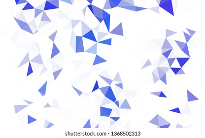 Light Orange vector abstract mosaic backdrop. Elegant bright polygonal illustration with gradient. New template for your brand book.