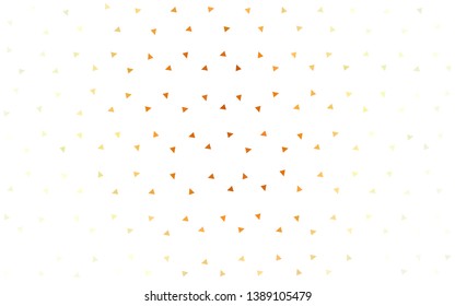 Light Orange vector  abstract mosaic backdrop. A completely new color illustration in a polygonal style. Template for cell phone's backgrounds.