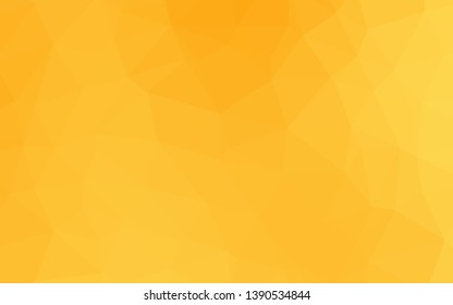 Light Orange vector abstract mosaic backdrop. Glitter abstract illustration with an elegant design. Completely new design for your business.