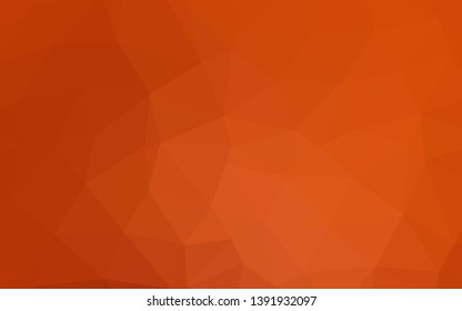 Light Orange vector abstract mosaic backdrop. Colorful abstract illustration with gradient. The best triangular design for your business.