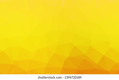 Light Orange vector abstract mosaic pattern. Modern geometrical abstract illustration with gradient. Completely new template for your business design.
