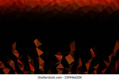 Light Orange vector abstract mosaic background. Modern geometrical abstract illustration with gradient. Template for a cell phone background.