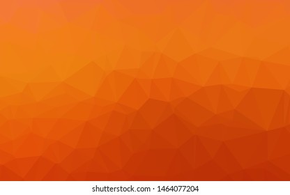 Light Orange vector abstract mosaic pattern. Colorful illustration in abstract style with gradient. Completely new design for your business.