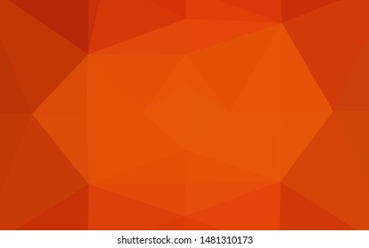 Light Orange vector abstract mosaic pattern. Brand new colorful illustration in with gradient. Brand new style for your business design.