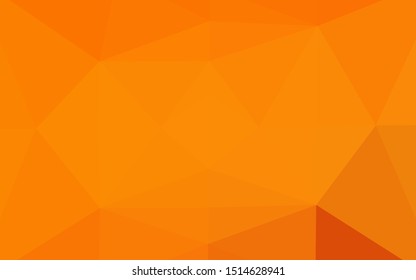 Light Orange vector abstract mosaic background. Shining colored illustration in a Brand new style. Completely new design for your business.