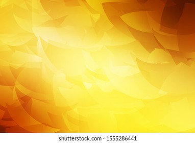 Light Orange vector abstract mosaic backdrop. Creative geometric illustration in Origami style with gradient. Template for cell phone's backgrounds.