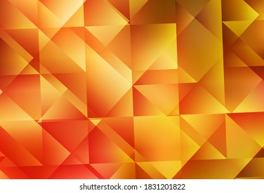 Light Orange vector abstract mosaic background. A sample with polygonal shapes. Template for cell phone's backgrounds.