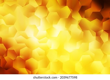 Hell Orangefarbener, abstrakter Mosaikhintergrund. Kreative geometrische Illustration im Origami-Stil mit Farbverlauf. Muster für den Hintergrund eines Markenbuchs.