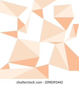 Light orange vector abstract mosaic backdrop. Geometric illustration in Origami style with gradient. Brand new style for your business design.