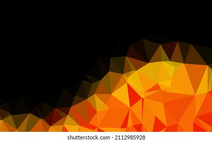 Fondo de mosaico abstracto vectorial claro naranja. Una ilustración de color completamente nueva en un estilo vago. Patrón texturizado para el fondo.