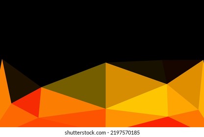 Light Orange vector abstract mosaic pattern. Colorful illustration in abstract style with gradient. Template for a cell phone background.