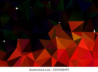 Light Orange vector abstract mosaic backdrop. A completely new color illustration in a vague style. Completely new design for your business.