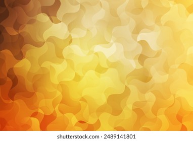 Light Orange vector abstract mosaic backdrop. Elegant bright polygonal illustration with gradient. Pattern for a brand book's backdrop.