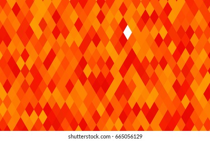 Light Orange vector abstract mosaic template. A sample with polygonal shapes. A new texture for your design.