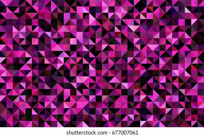 Light Orange vector abstract mosaic template. Shining illustration, which consist of triangles. The polygonal design can be used for your web site.