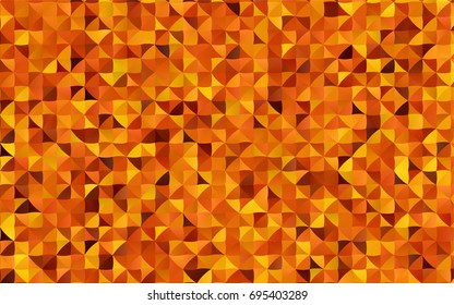 Light Orange vector abstract mosaic background. Creative illustration in halftone style with gradient. The template can be used as a background for cell phones.