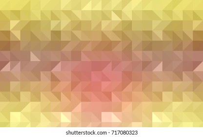 Light Orange vector abstract mosaic template. A completely new color illustration in a vague style. The polygonal design can be used for your web site.